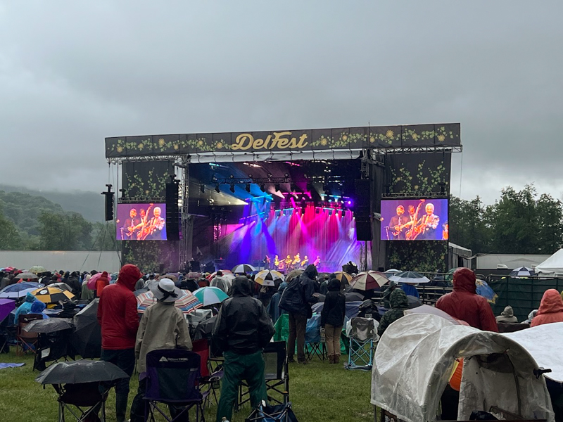 Rain please go away at DelFest 2026 - photo © Dale Cahill