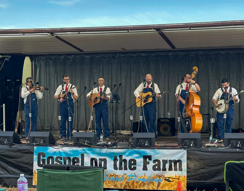 The Gospel Plowboys at Gospel on the Farm 2026 - photo courtesy of The Gospel Plowboys
