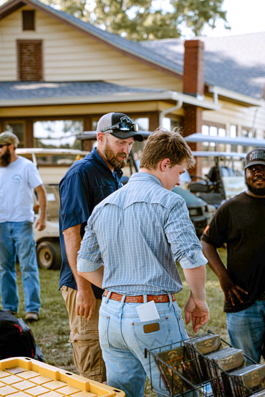 Carson Peters meets with fans at Gospel on the Farm 2026 - photo courtesy of The Gospel Plowboys