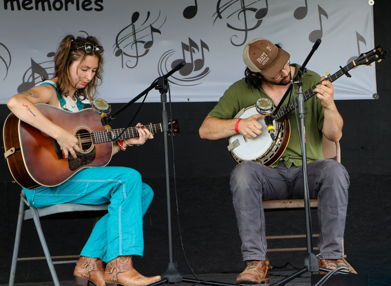Addie Levy & Eric Pratt at the 2026 Mount Airy Fiddlers' Convention - photo © G. Nicholas Hancock
