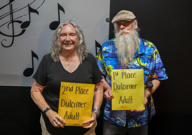 Adult Dulcimer winners at the 2026 Mount Airy Fiddlers' Convention - photo © G. Nicholas Hancock