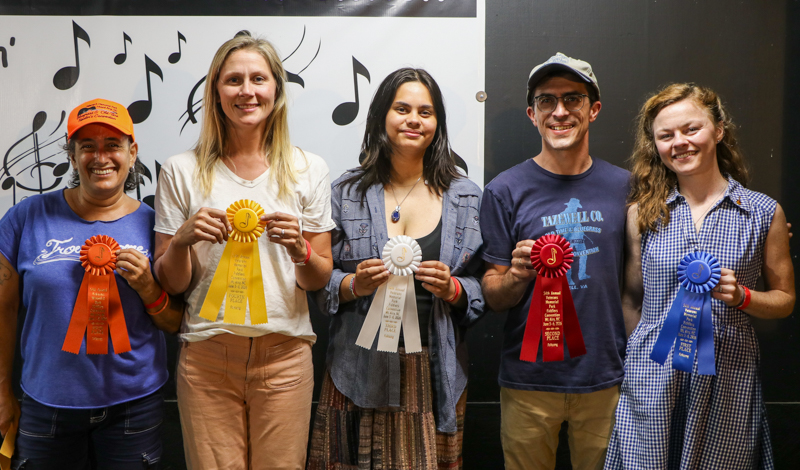 Adult Folk Song winners at the 2026 Mount Airy Fiddlers' Convention - photo © G. Nicholas Hancock