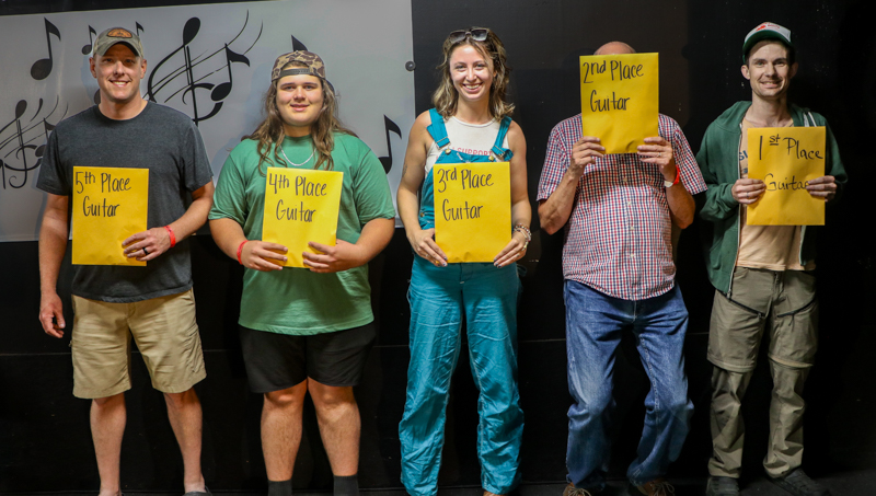 Adult Guitar  winners at the 2026 Mount Airy Fiddlers' Convention - photo © G. Nicholas Hancock