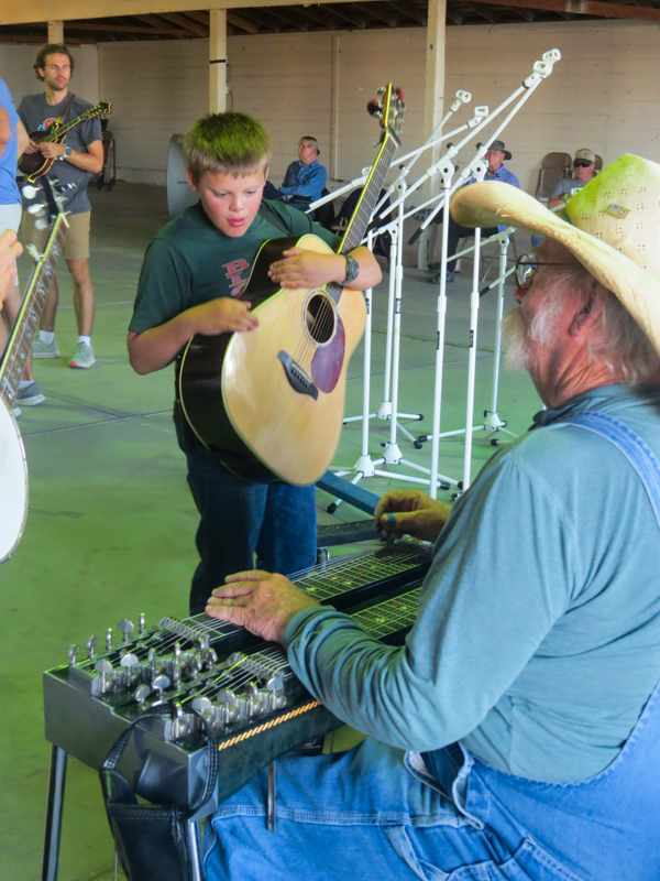 Andrew Smith and Allen Baily at the 2026 Pickin' On The Plains Music Festival - photo © Evan Barnum