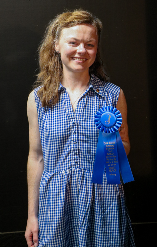 Ashlee Watkins, 1st Place Folk Song at the 2026 Mount Airy Fiddlers' Convention - photo © G. Nicholas Hancock