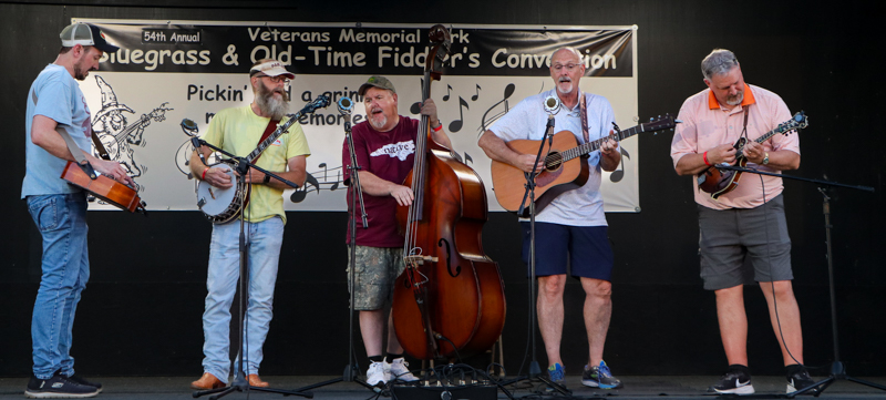 Autumn Ridge Band at the 2026 Mount Airy Fiddlers' Convention - photo © G. Nicholas Hancock