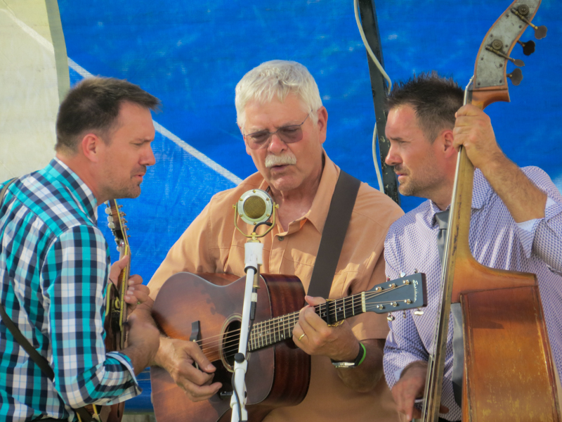 Blake, Bob, and Brandon McLemore at the 2026 Pickin' On The Plains Music Festival - photo © Evan Barnum
