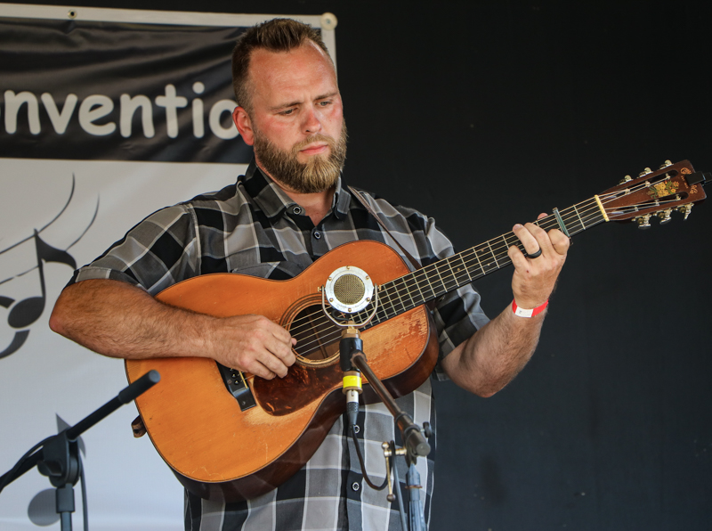 Chad Harrison at the 2026 Mount Airy Fiddlers' Convention - photo © G. Nicholas Hancock