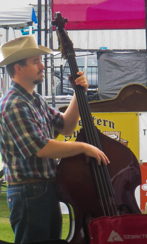 Chance Marble with Dirt Roads Gospel Band at the 2026 Pickin' On The Plains Music Festival - photo © Evan Barnum
