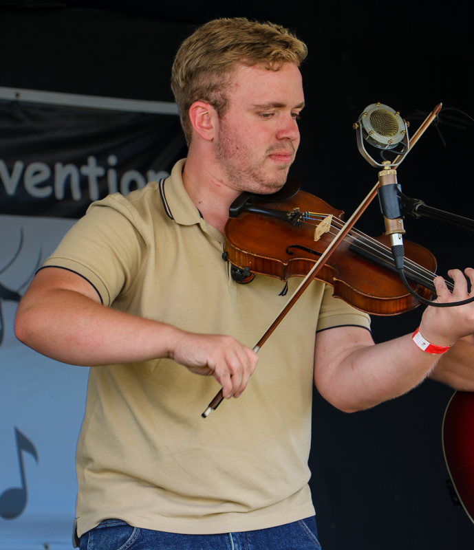 Darrius Flowers at the 2026 Mount Airy Fiddlers' Convention - photo © G. Nicholas Hancock