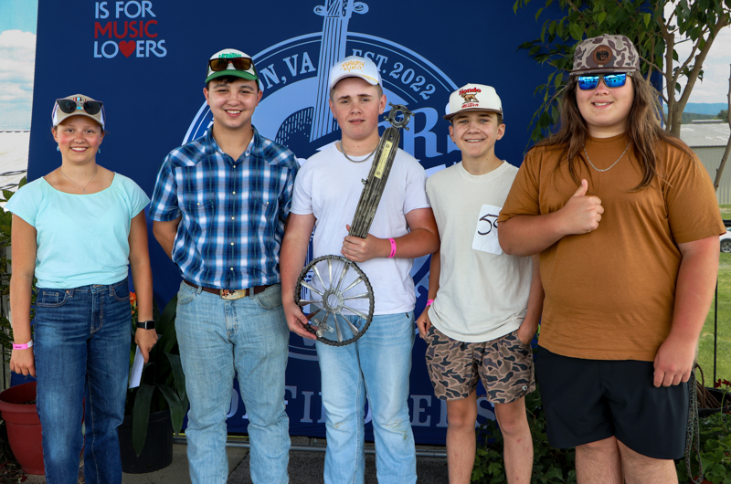 Denim & Plaid, 1st  Place Youth Bluegrass Band, at the 2026 Abingdon Fiddlers' Convention - photo © G. Nicholas Hancock