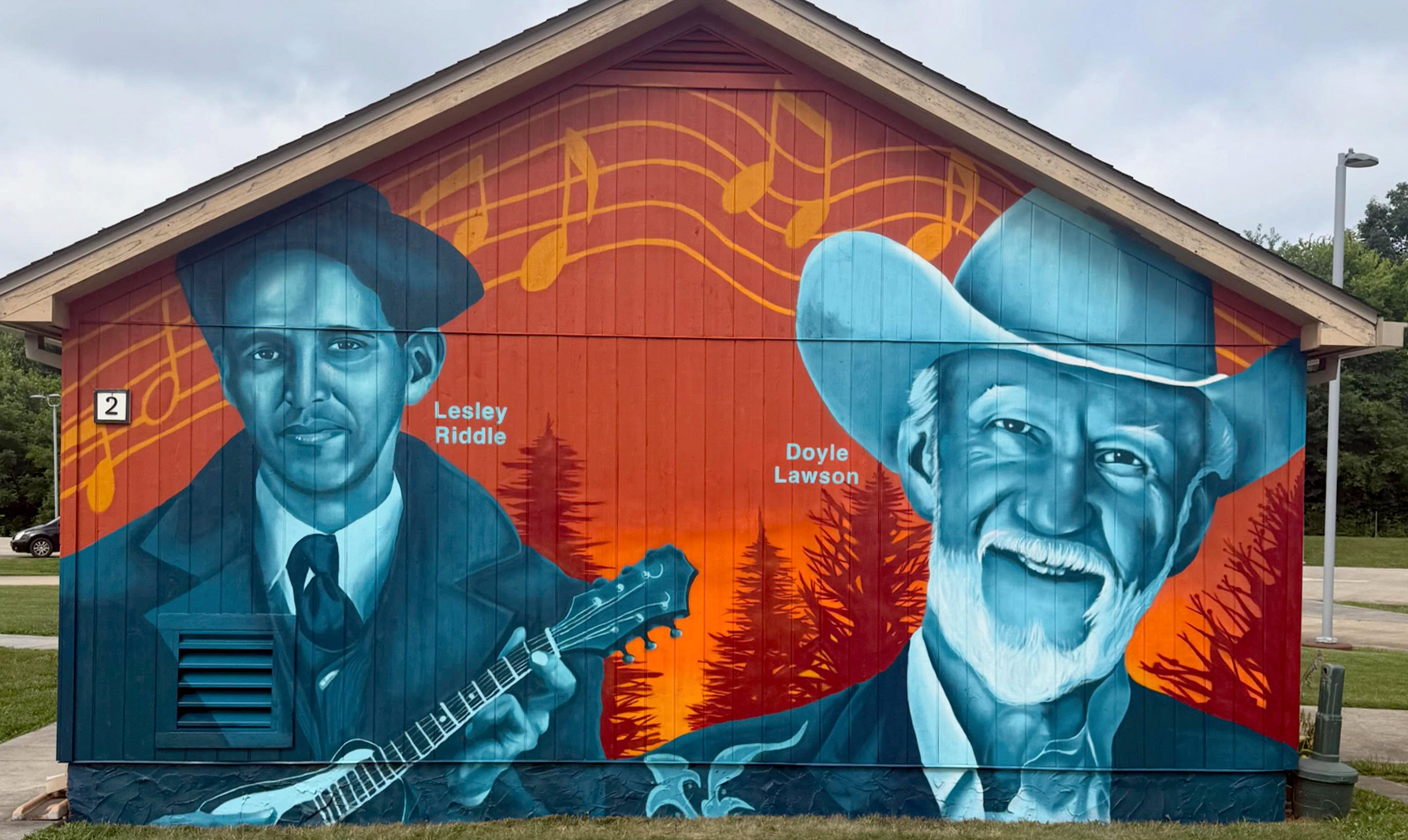 Doyle Lawson welcome center mural
