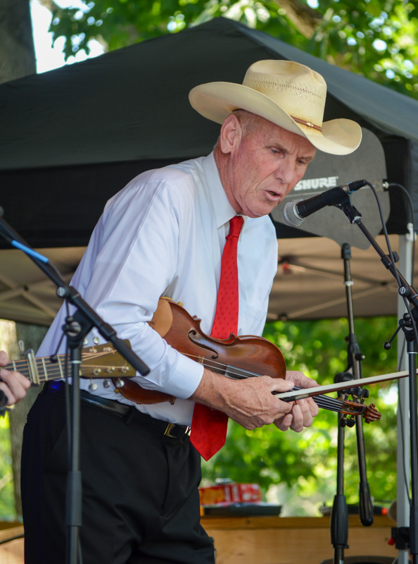 Michael Feagan with Larry Sparks & The Lonesome Ramblers at Farm Jamb 2026 - photo © Roger Black