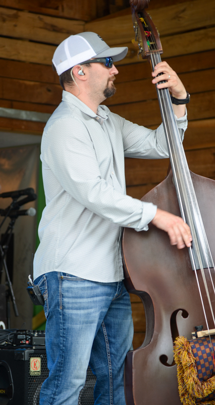 Kameron Keller with The Lonesome River Band at Farm Jamb 2026 - photo © Roger Black