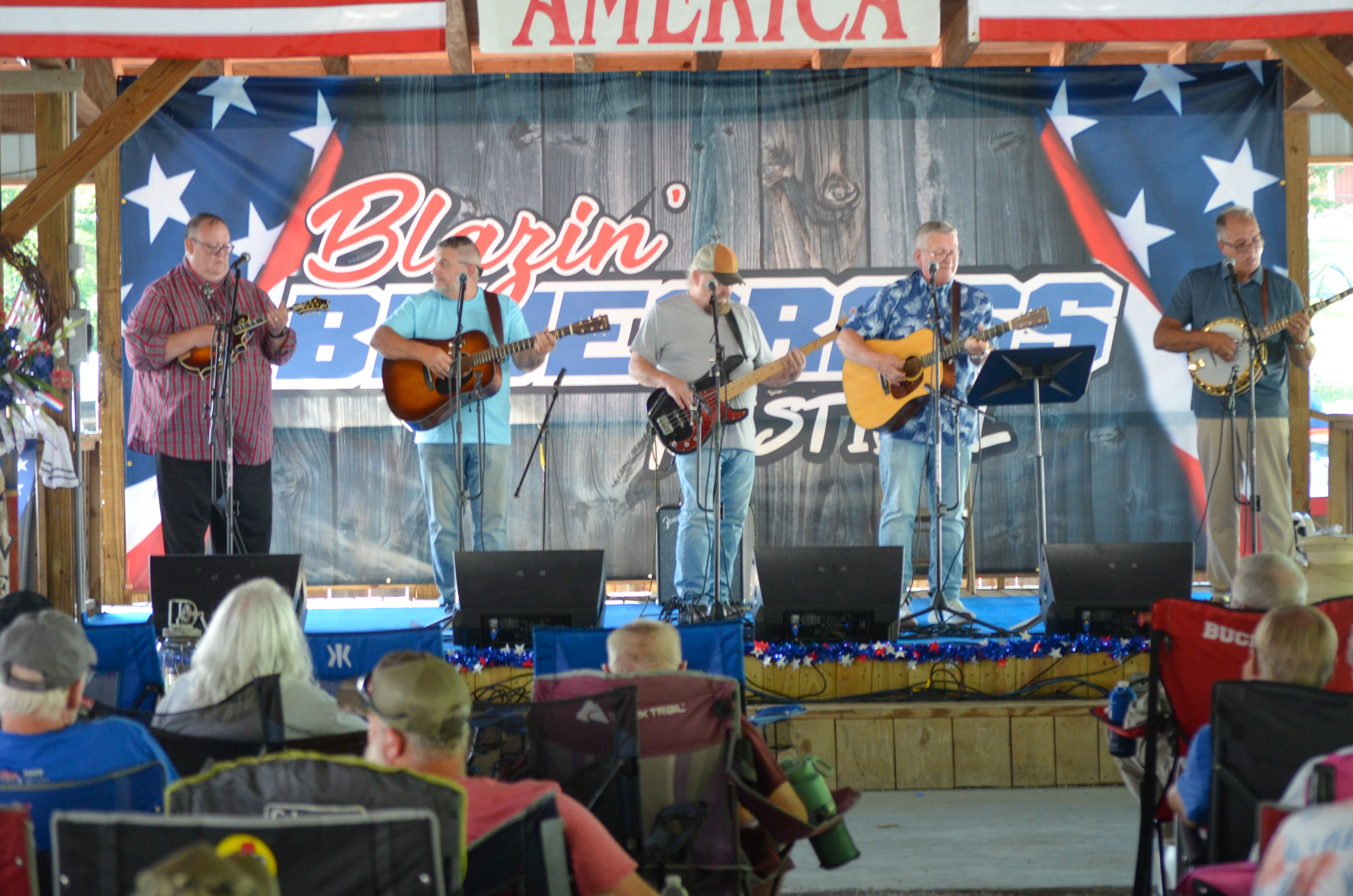 Gerald Mullins & Friends at Blazin' Bluegrass 2026 - photo © Roger Black