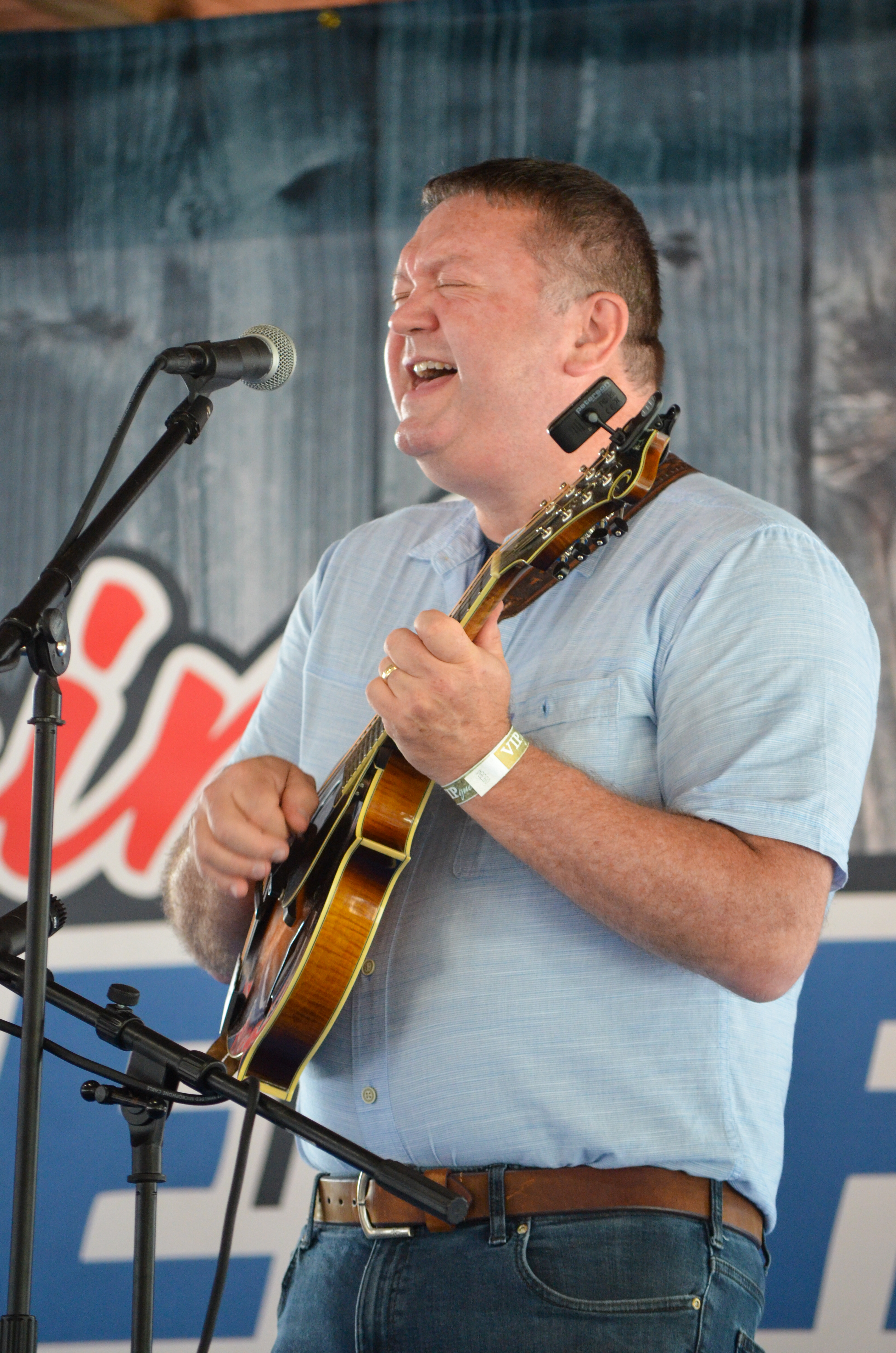 Wayne Craft with the Chimney Rock Boys at Blazin' Bluegrass 2026 - photo © Roger Black