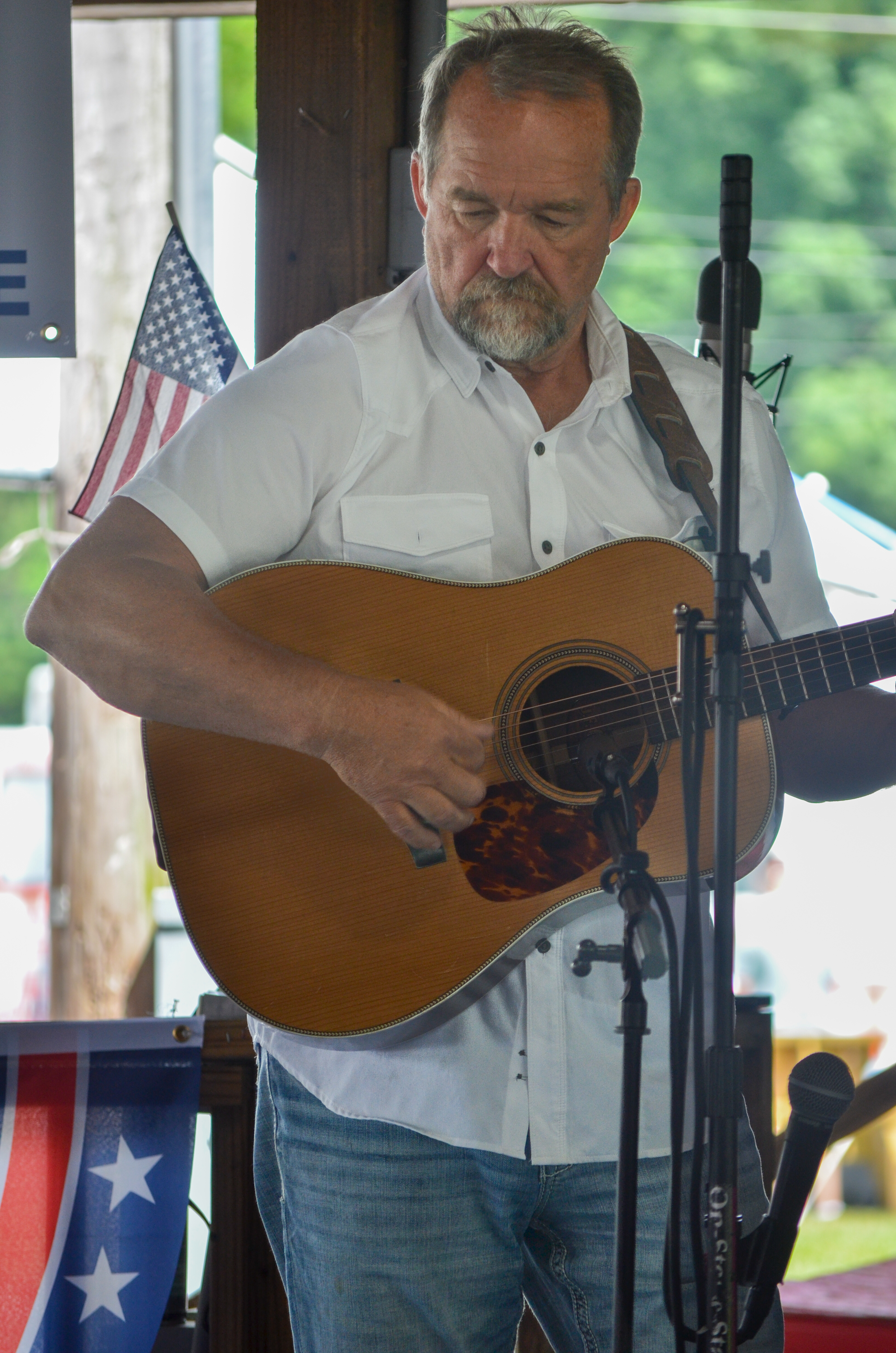 Jeff Fields with Open Rail at Blazin Bluegrass 2026 - photo © Roger Black