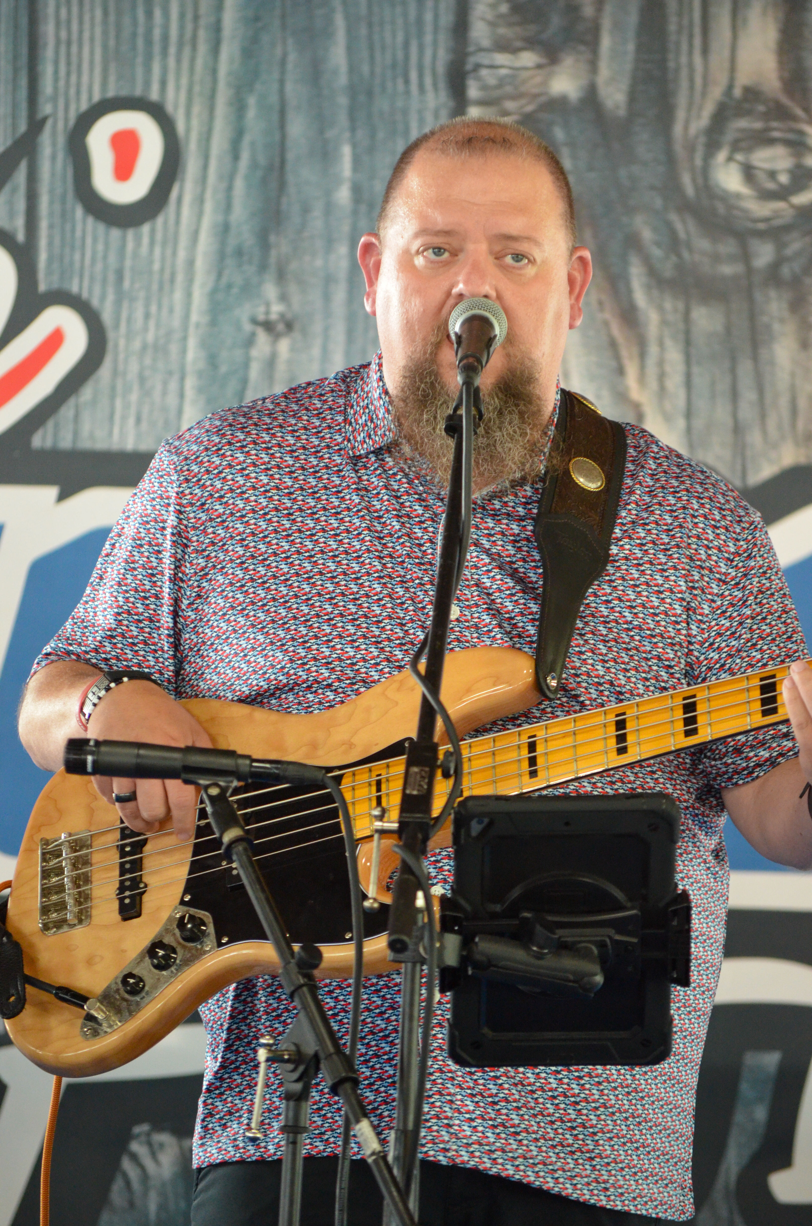 Brian Ison with Open Rail at Blazin Bluegrass 2026 - photo © Roger Black