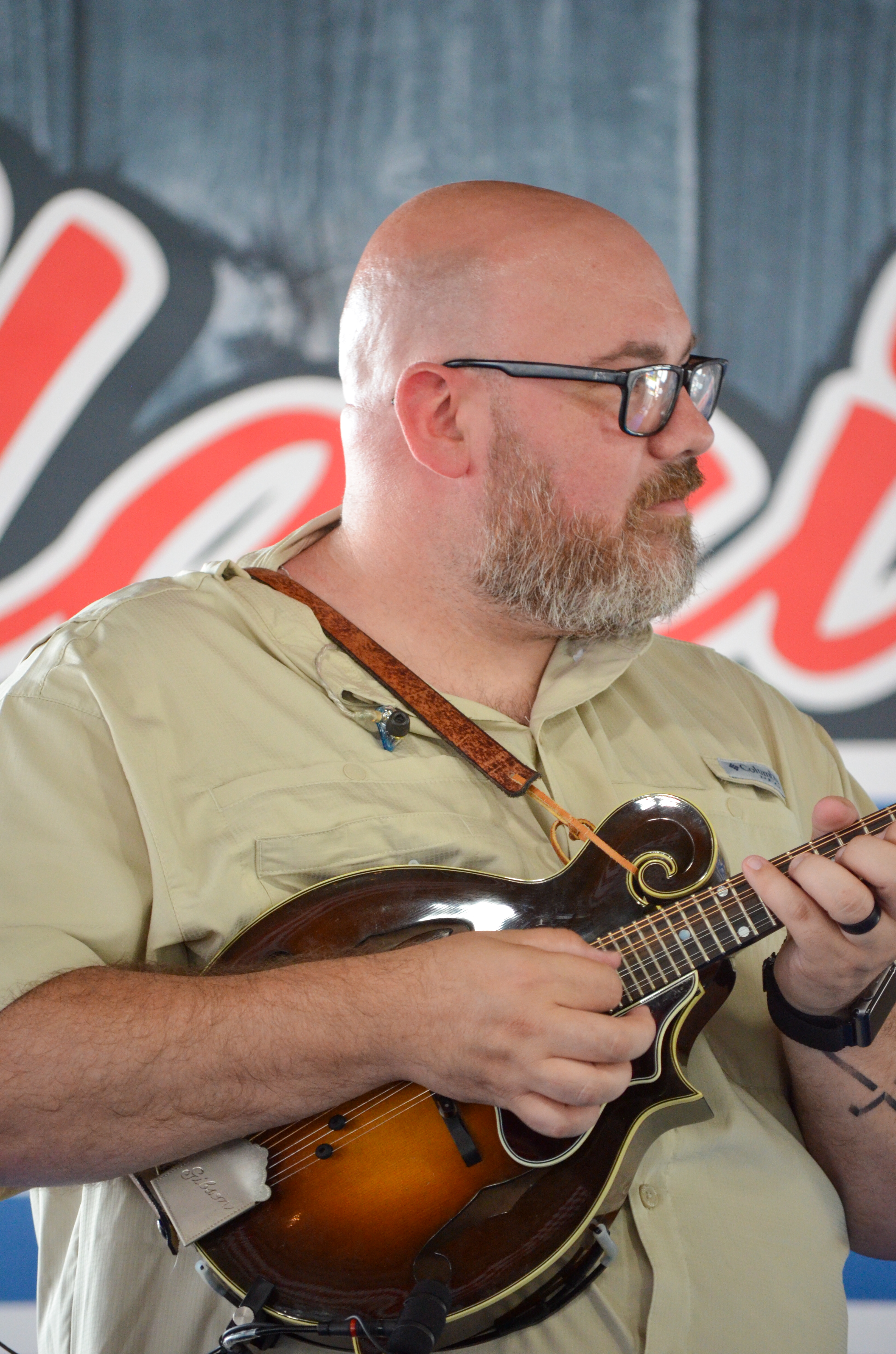 David Combs with Free Rein at Blazin Bluegrass 2026 - photo © Roger Black