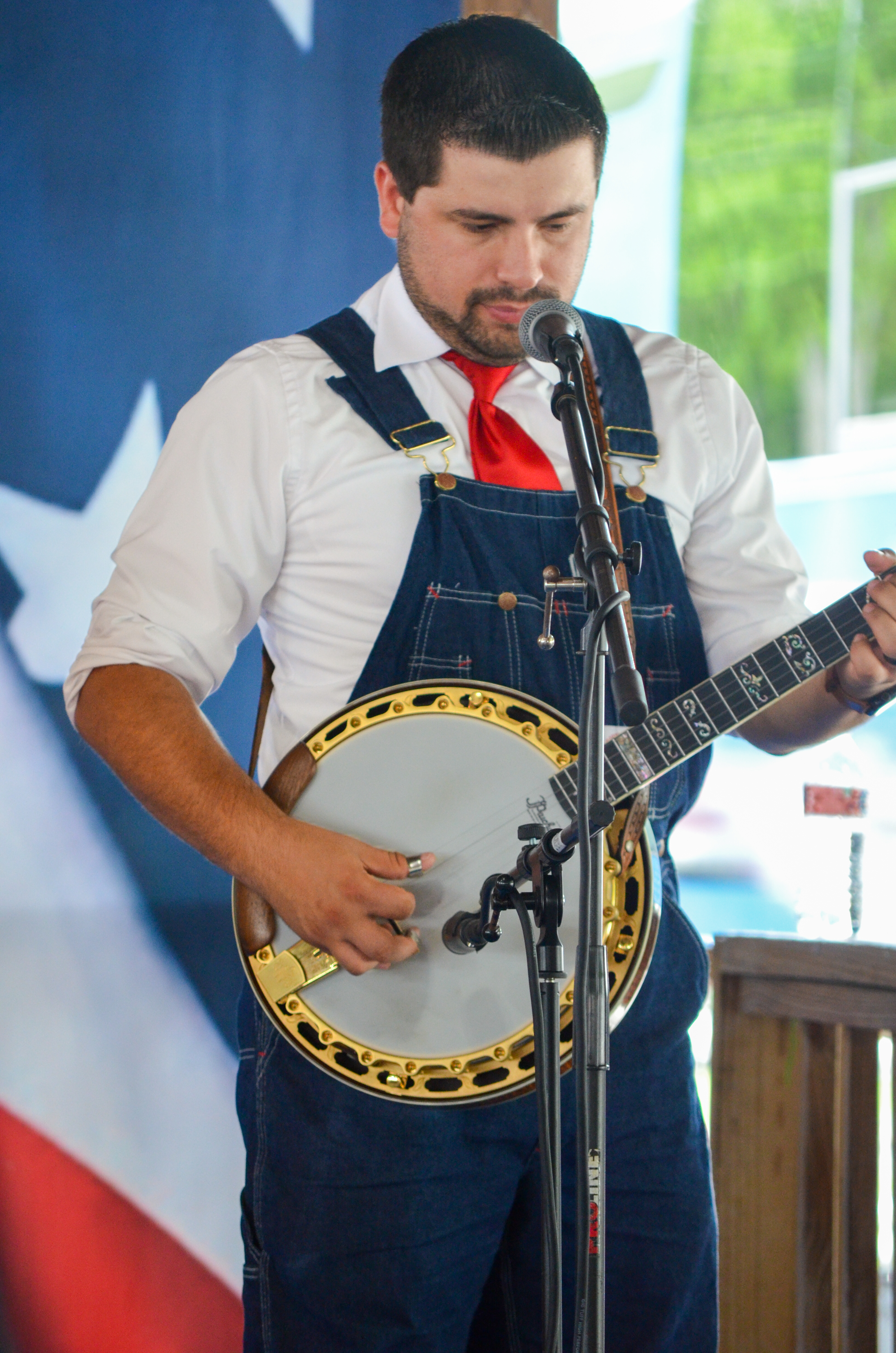 Peden Williams with The Gospel Plowboys at Blazin Bluegrass 2026 - photo © Roger Black