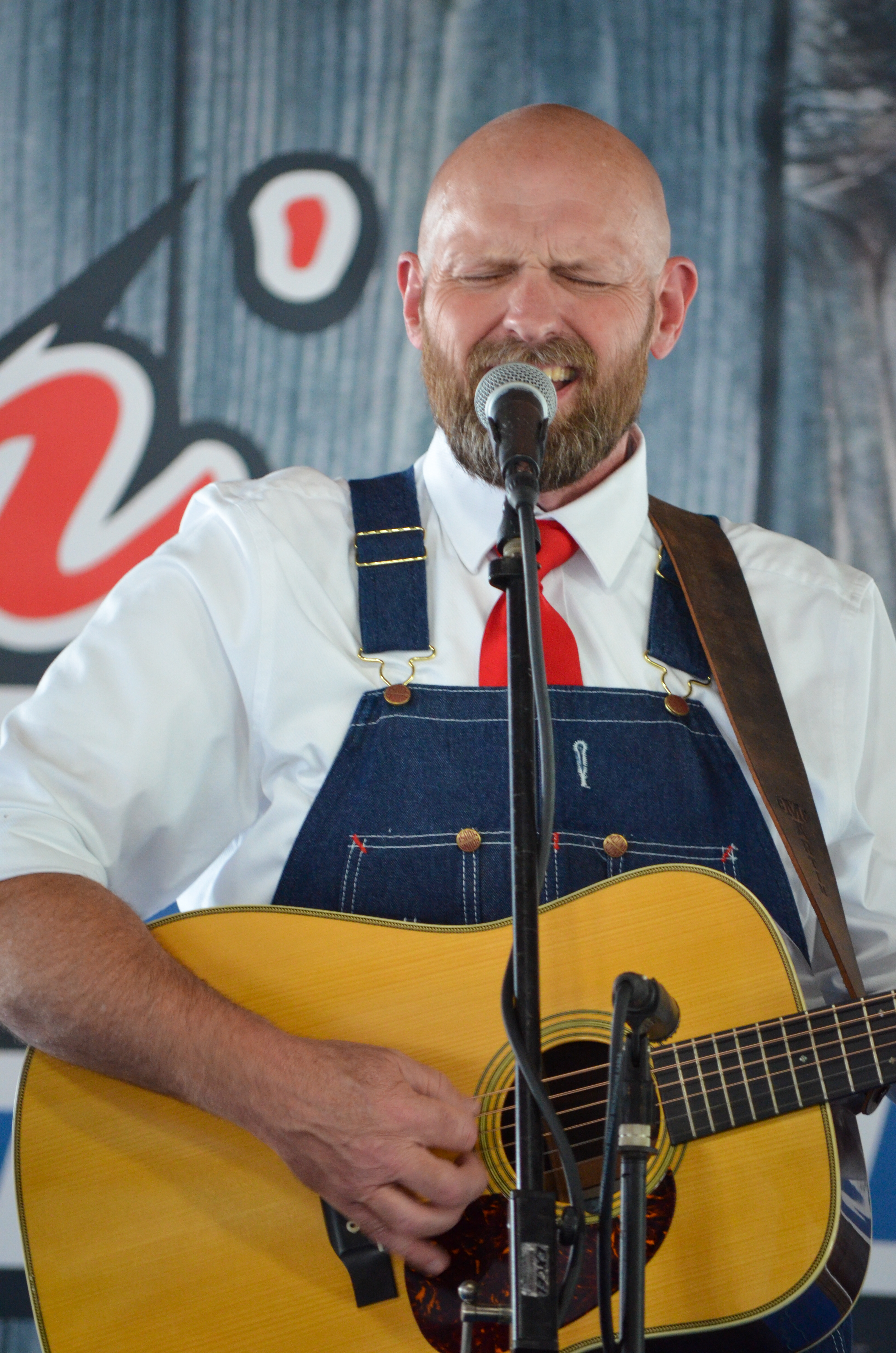 Michael Jenkins with The Gospel Plowboys at Blazin Bluegrass 2026 - photo © Roger Black