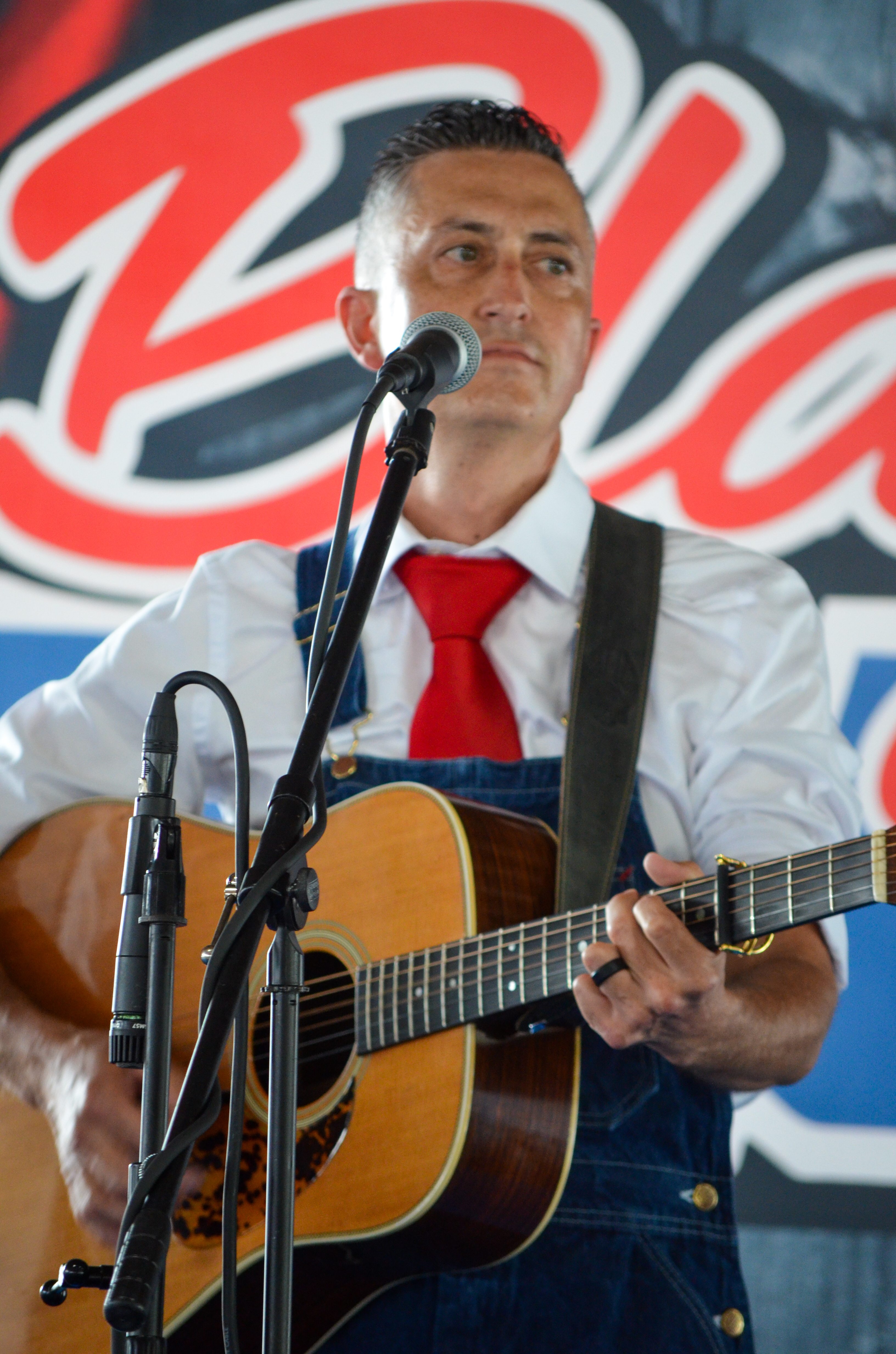 Kris Miller with The Gospel Plowboys at Blazin Bluegrass 2026 - photo © Roger Black