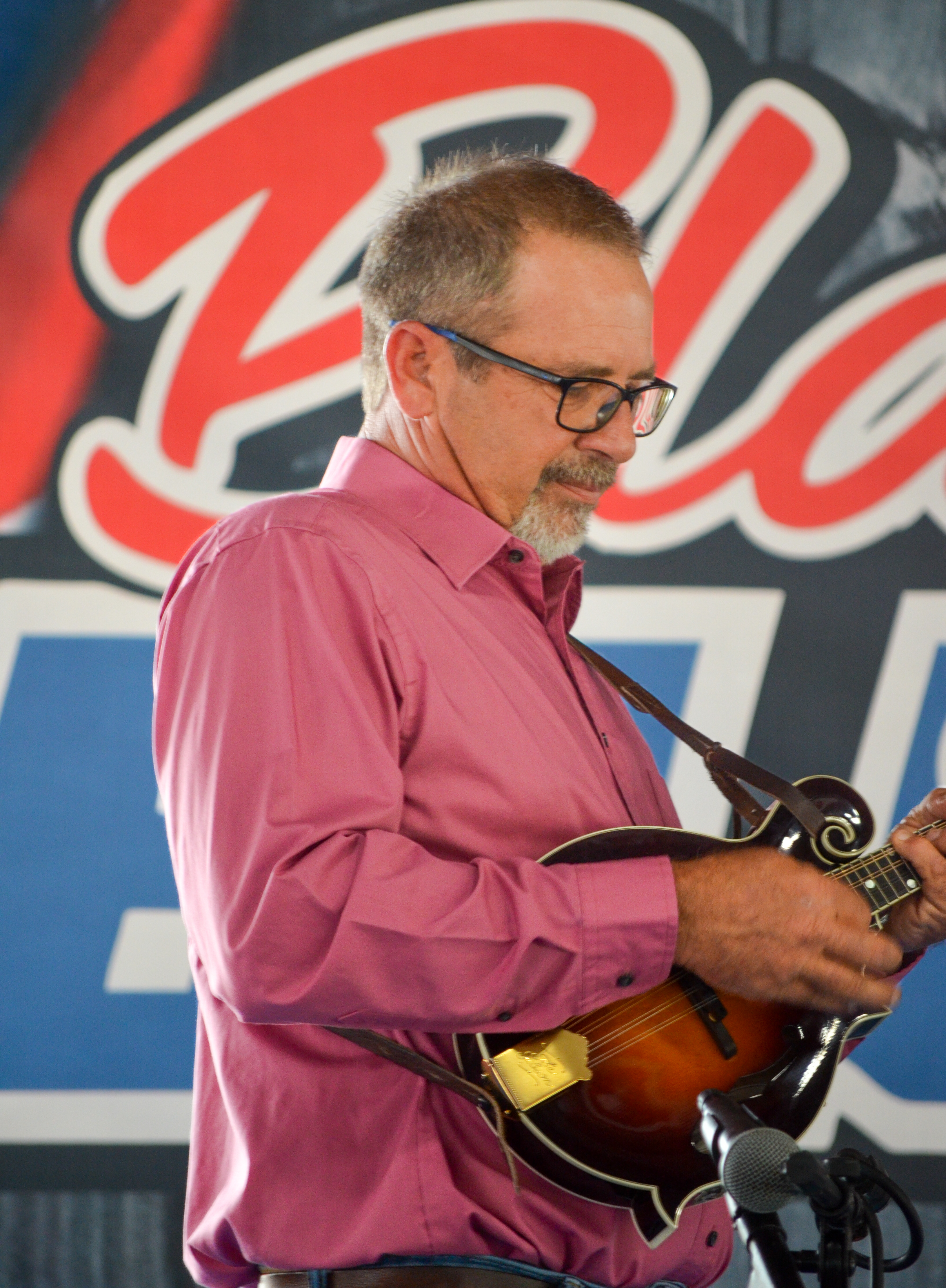 Scott Powers with CF Bailey & Shadow Ridge at Blazin Bluegrass 2026 - photo © Roger Black