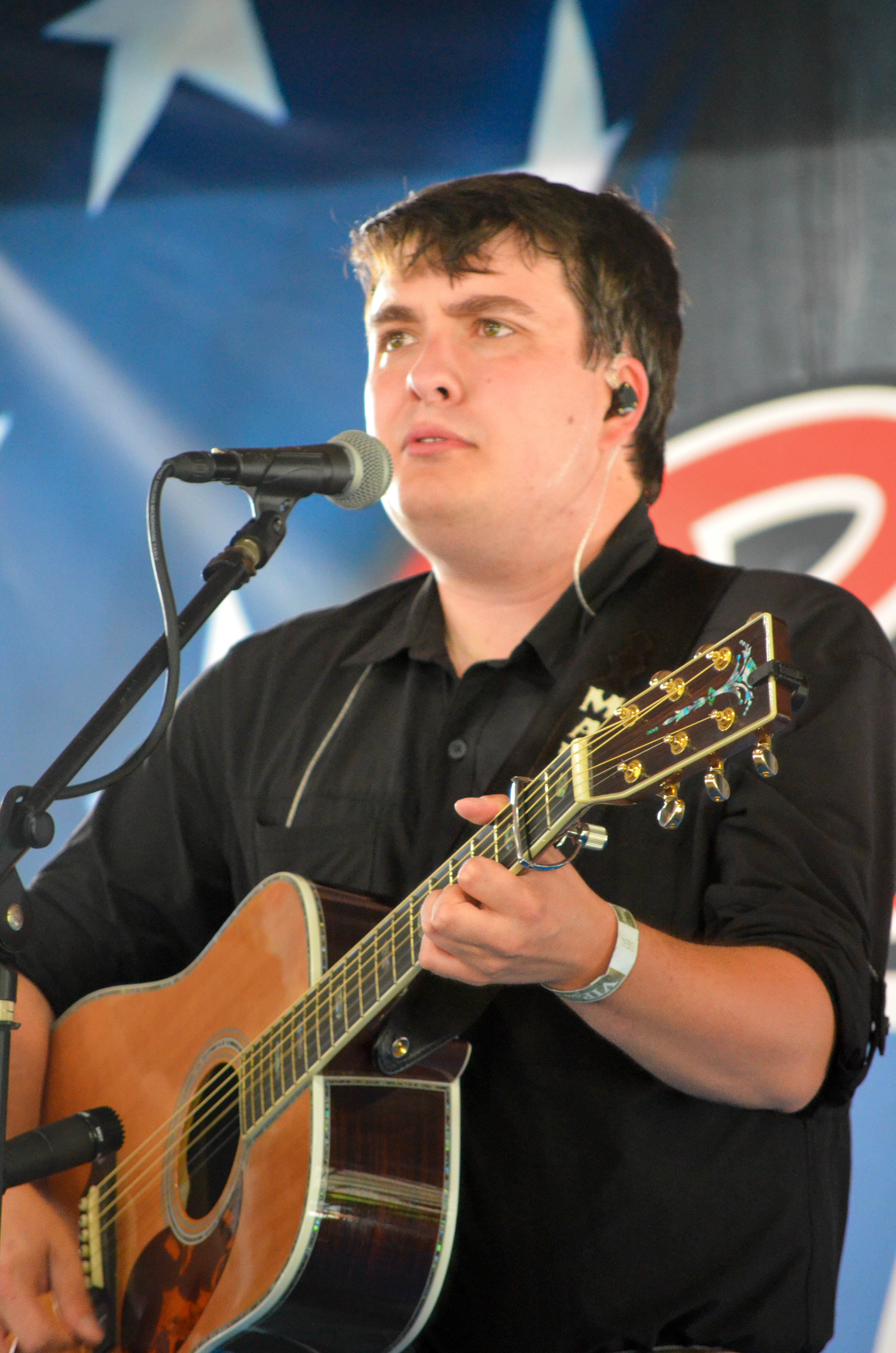 Matt Bailey with the West Liberty Mountain Boys at Blazin Bluegrass 2026 - photo © Roger Black