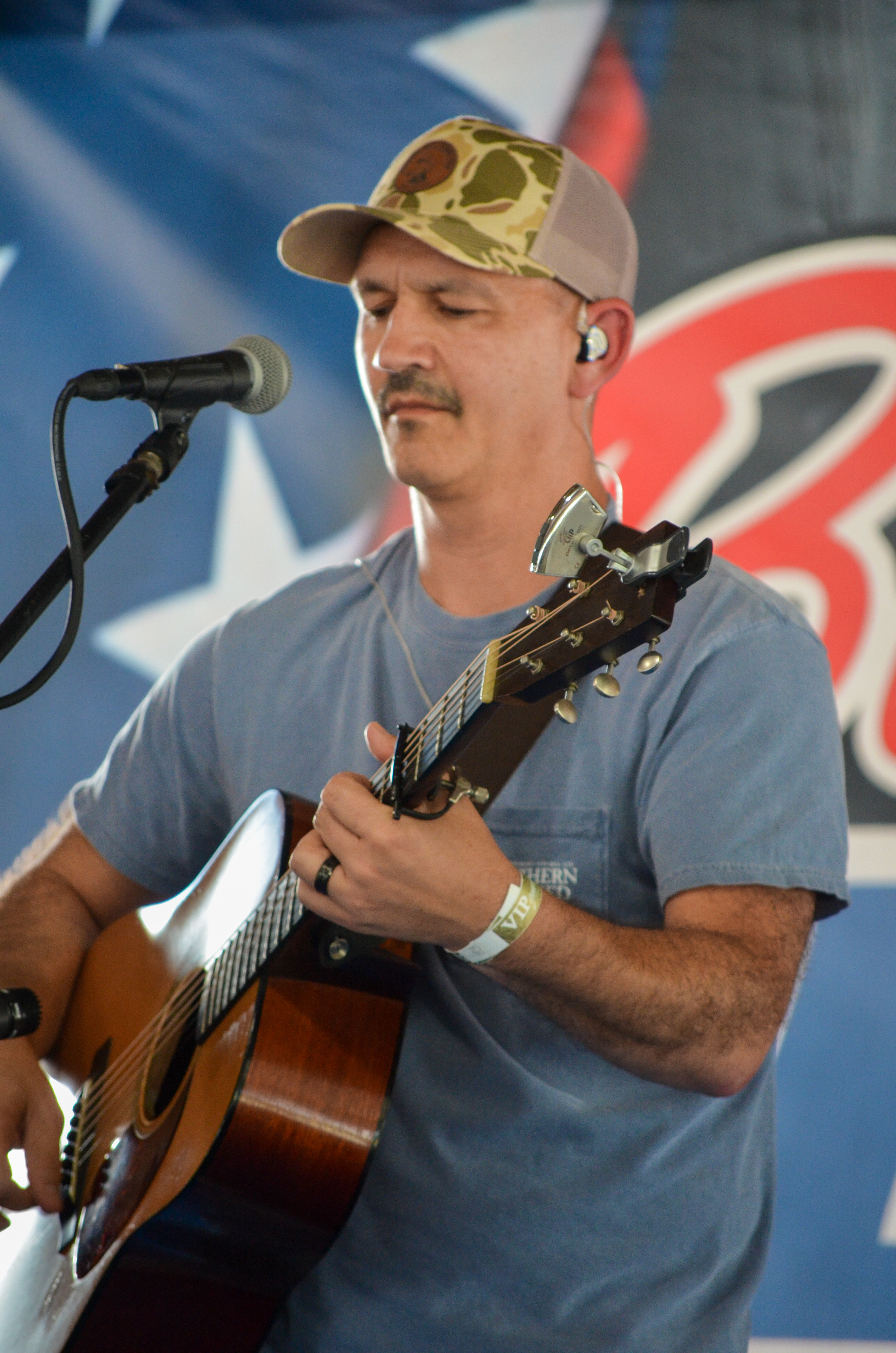 Matt Bailey with the West Liberty Mountain Boys at Blazin Bluegrass 2026 - photo © Roger Black