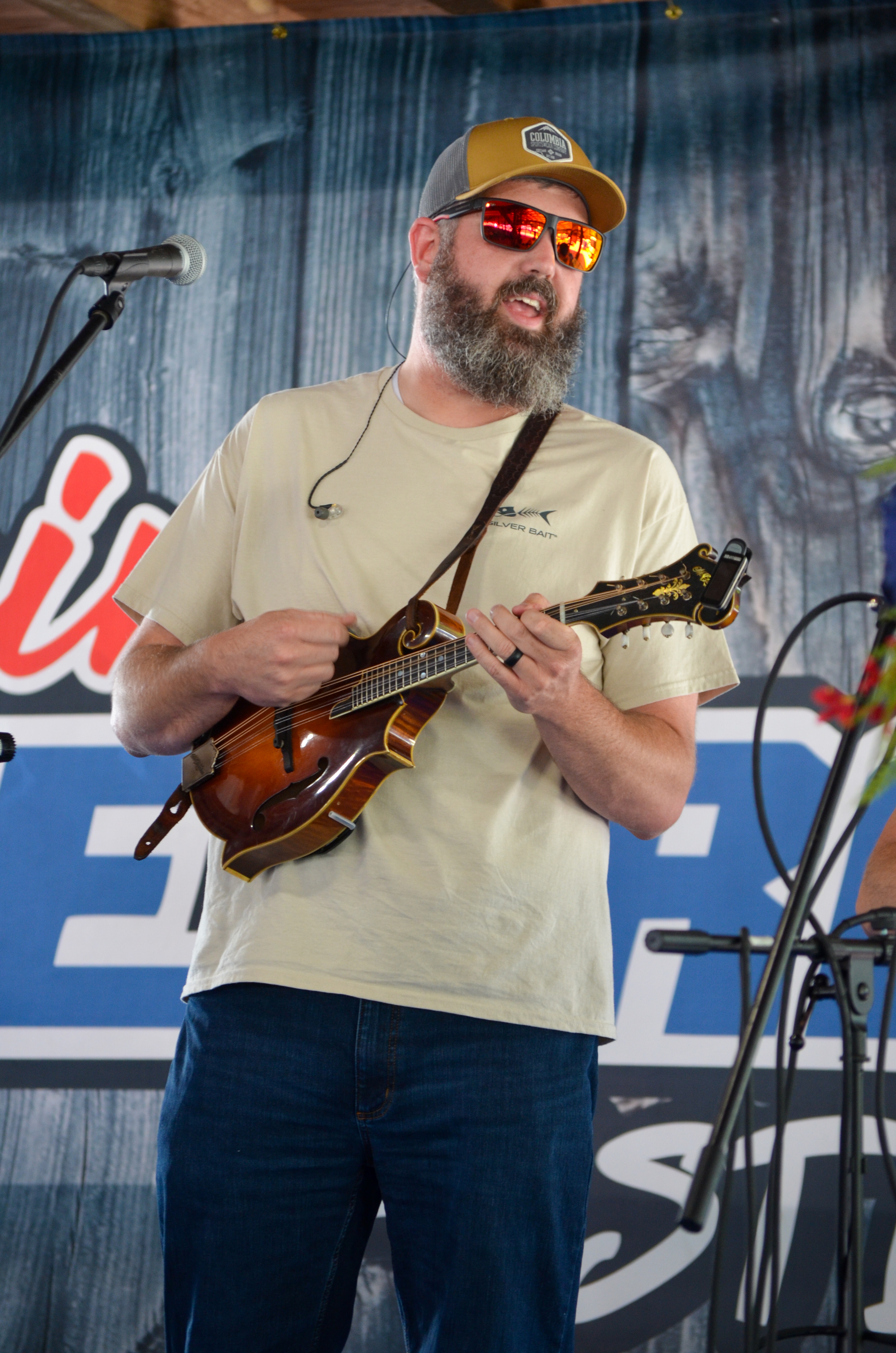 Chaston Carroll with Hammertowne at Blazin Bluegrass 2026 - photo © Roger Black