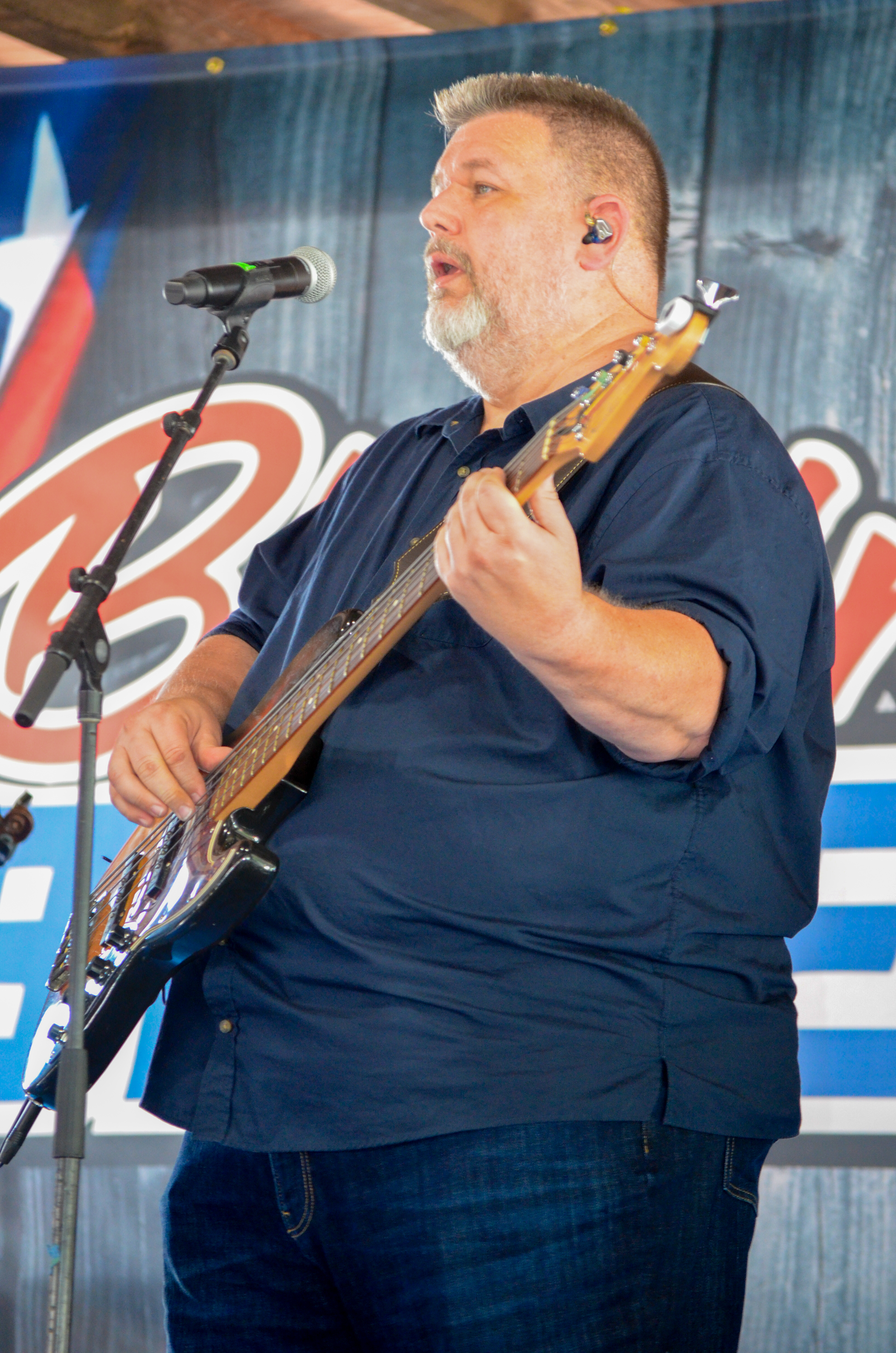 Jerry Cole with Authentic Unlimited at Blazin Bluegrass 2026 - photo © Roger Black