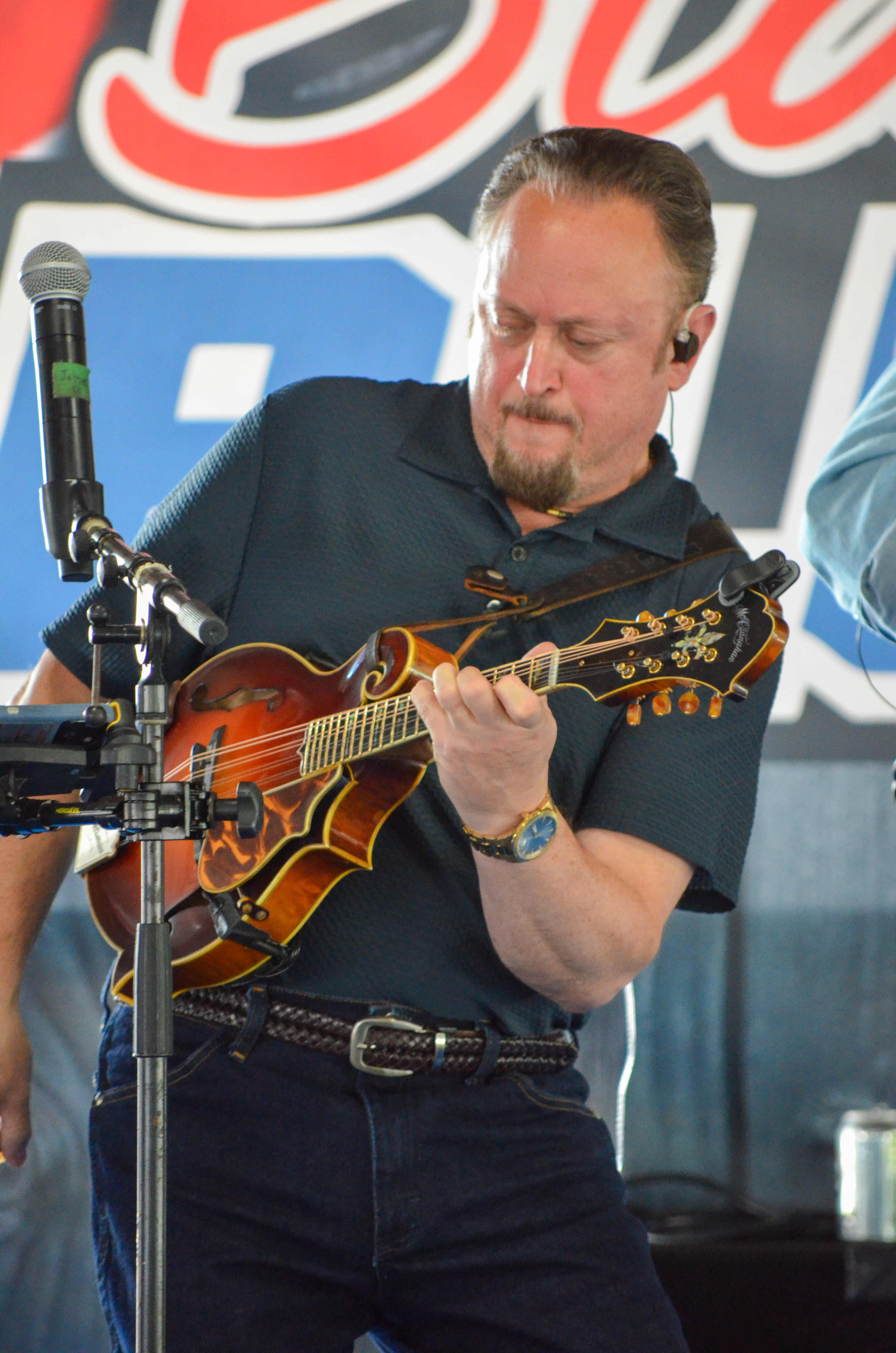 Jesse Brock with Authentic Unlimited at Blazin Bluegrass 2026 - photo © Roger Black
