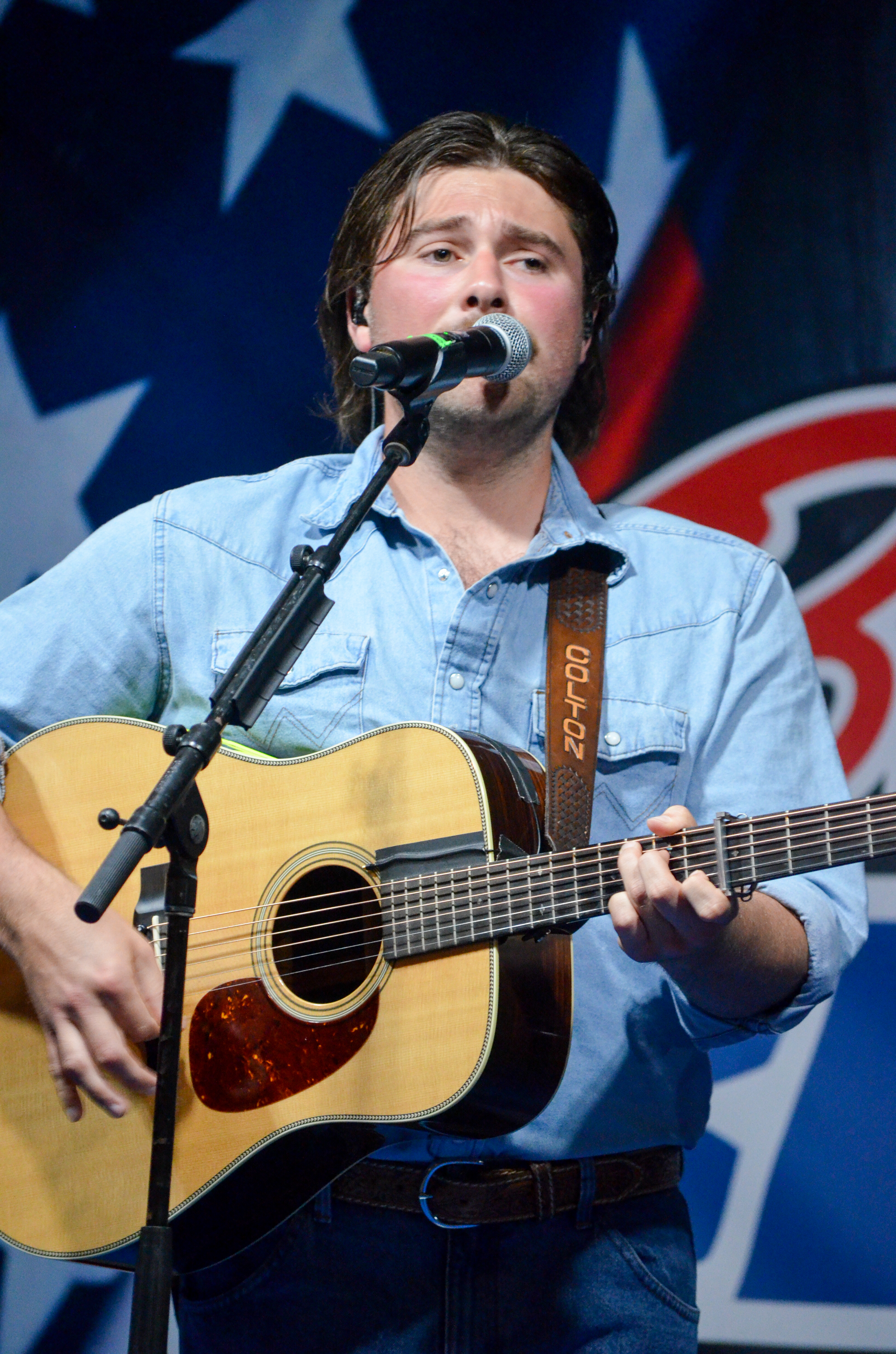 Colton Baker with Authentic Unlimited at Blazin Bluegrass 2026 - photo © Roger Black
