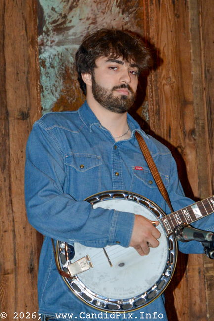 Micah Phillip with The Ruta Beggars at 20 Front Street in Lake Orion, MI (5/28/26) - photo © Bill Warren