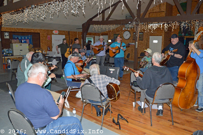 Jam session before the show at 20 Front Street in Lake Orion, MI (5/28/26) - photo © Bill Warren