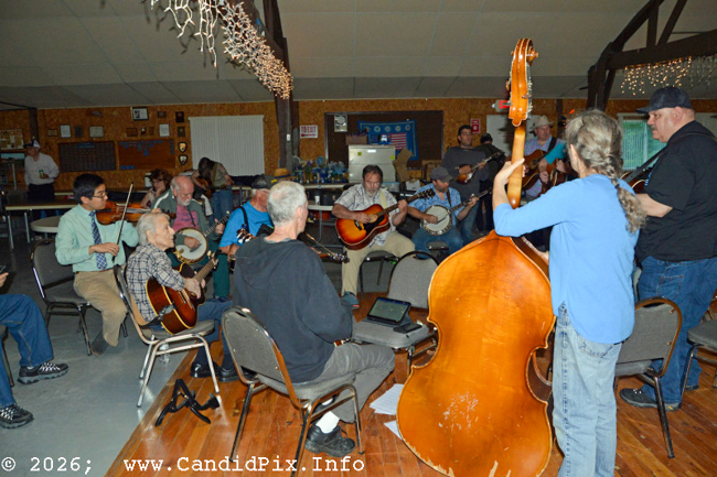 Jam session before the show at 20 Front Street in Lake Orion, MI (5/28/26) - photo © Bill Warren