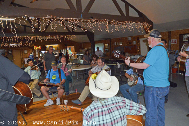 Jam session before the show at 20 Front Street in Lake Orion, MI (5/28/26) - photo © Bill Warren