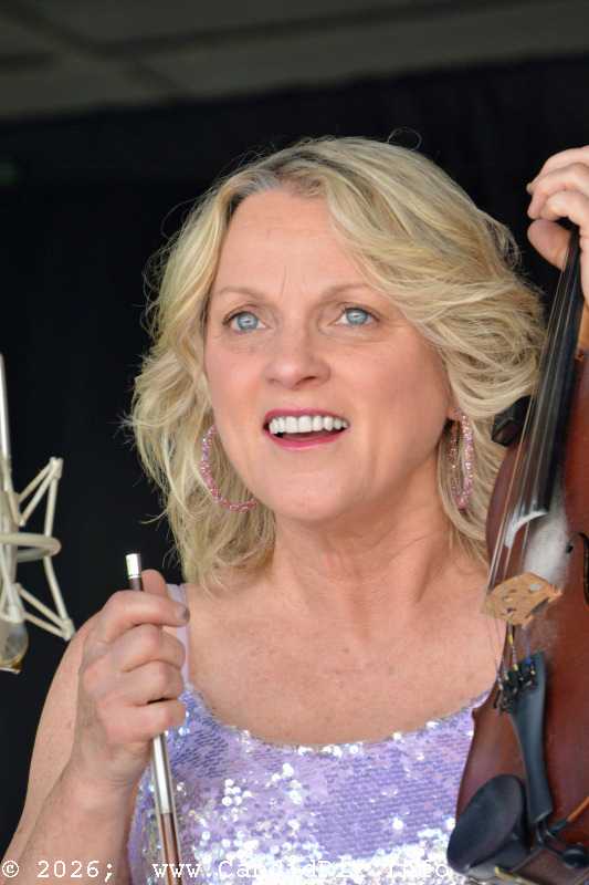 Rhonda Vincent with The Rage at the 2026 Cherokee Bluegrass Festival - photo © Bill Warren