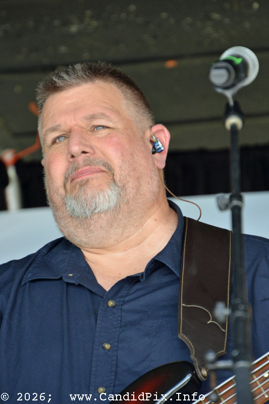 Jerry Cole with Authentic Unlimited at the 2026 Cherokee Bluegrass Festival - photo © Bill Warren