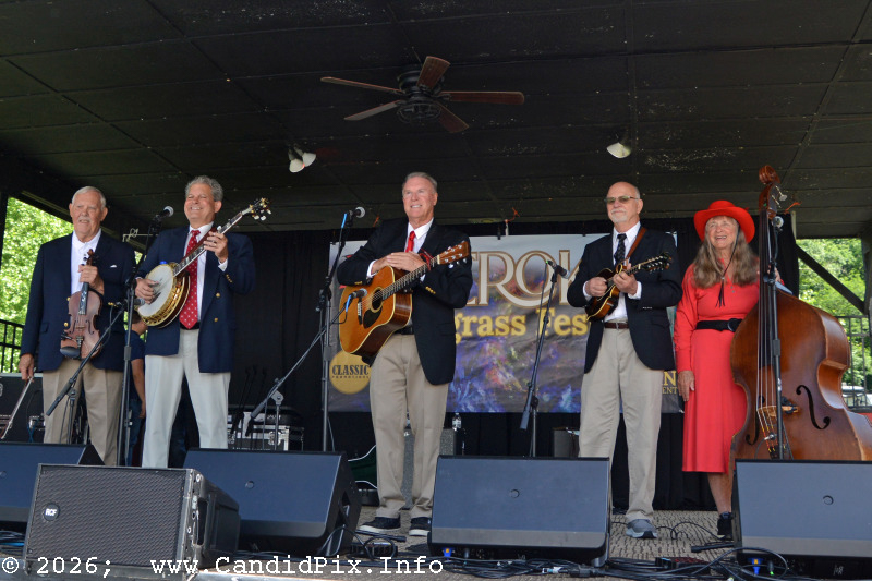 Sandy Back Porch at the 2026 Cherokee Bluegrass Festival - photo © Bill Warren