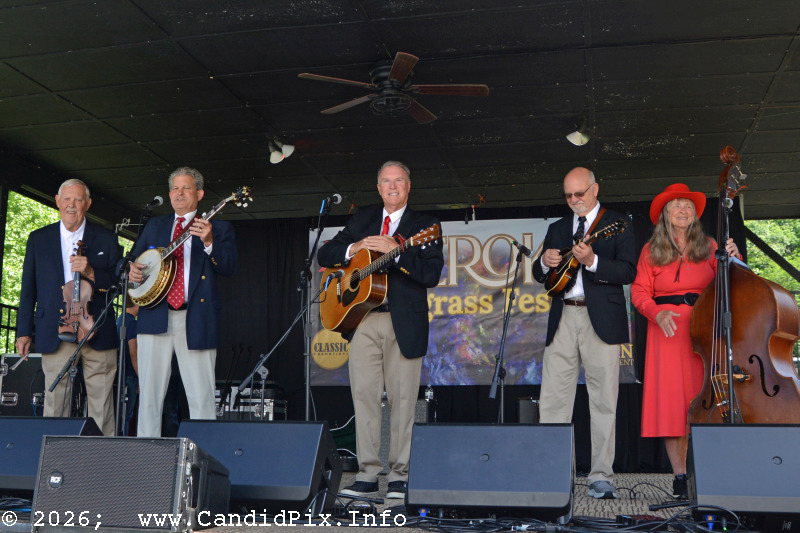 Sandy Back Porch at the 2026 Cherokee Bluegrass Festival - photo © Bill Warren
