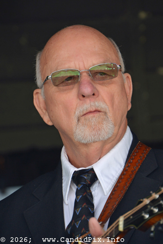 Clarence Canada with Sandy Back Porch at the 2026 Cherokee Bluegrass Festival - photo © Bill Warren