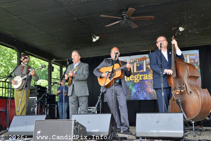 Larry Stephenson Band at the 2026 Cherokee Bluegrass Festival - photo © Bill Warren