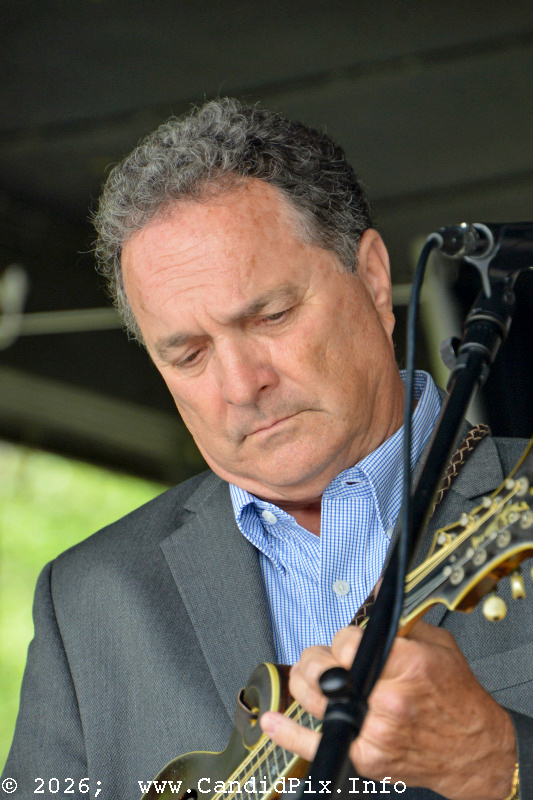 Larry Stephenson at the 2026 Cherokee Bluegrass Festival - photo © Bill Warren