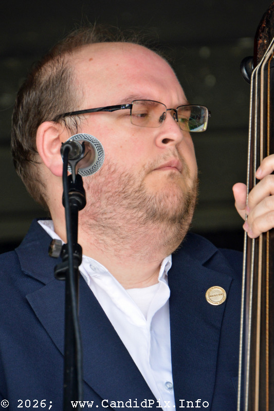 Bobby Osborne Jr. with The Larry Stephenson Band at the 2026 Cherokee Bluegrass Festival - photo © Bill Warren
