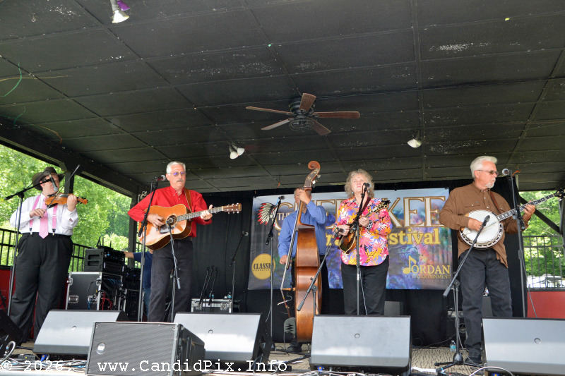 Lorraine Jordan & Carolina Road at the 2026 Cherokee Bluegrass Festival - photo © Bill Warren