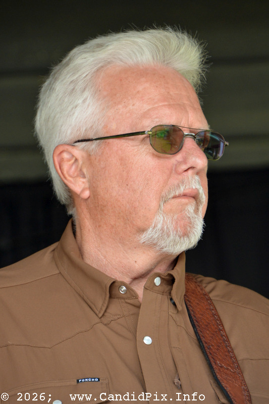 Ben Greene with Lorraine Jordan & Carolina Road at the 2026 Cherokee Bluegrass Festival - photo © Bill Warren