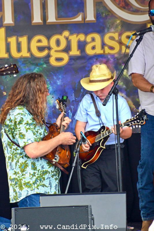 Ren Fulcher with Nothin' Fancy  at the 2026 Cherokee Bluegrass Festival - photo © Bill Warren