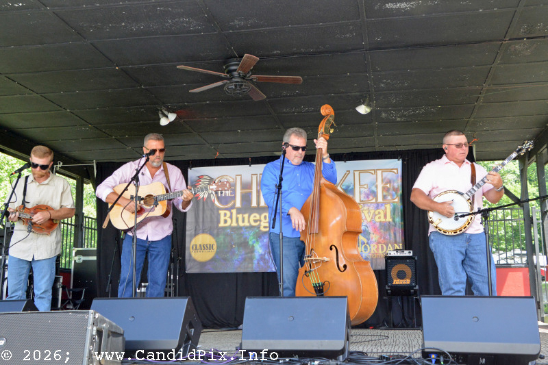 Deeper Shade of Blue at the 2026 Cherokee Bluegrass Festival - photo © Bill Warren