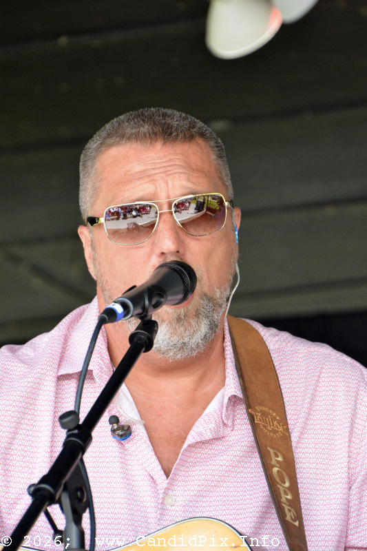 Troy Pope with Deeper Shade of Blue at the 2026 Cherokee Bluegrass Festival - photo © Bill Warren